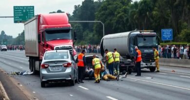 Acidente na BR-230: 5 Feridos em Colisão entre Caminhões e Carros